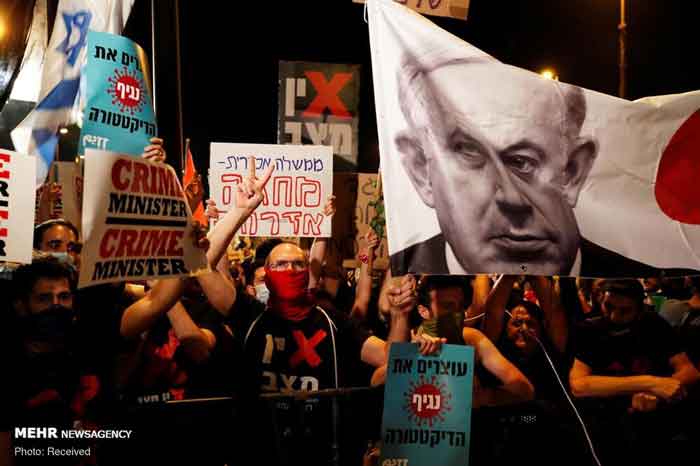 İşgalci İsrail'de Netanyahu karşıtı gösteriler sürüyor