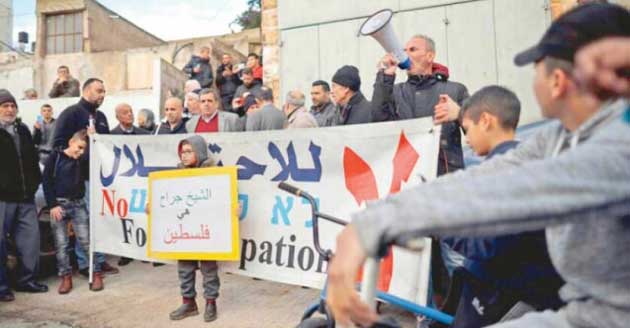 Siyonist İsrail'in tehdidi altındaki mahalle direniyor